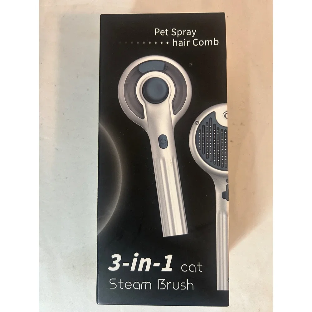 Qerilo 3 in 1‎ Cat Steam Brush Pet Spray Grooming Tool USB Charging